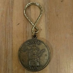 Vintage 1982 Navy Great Lakes Cruises, pendant or keychain